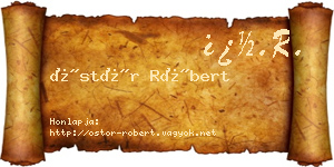 Östör Róbert névjegykártya